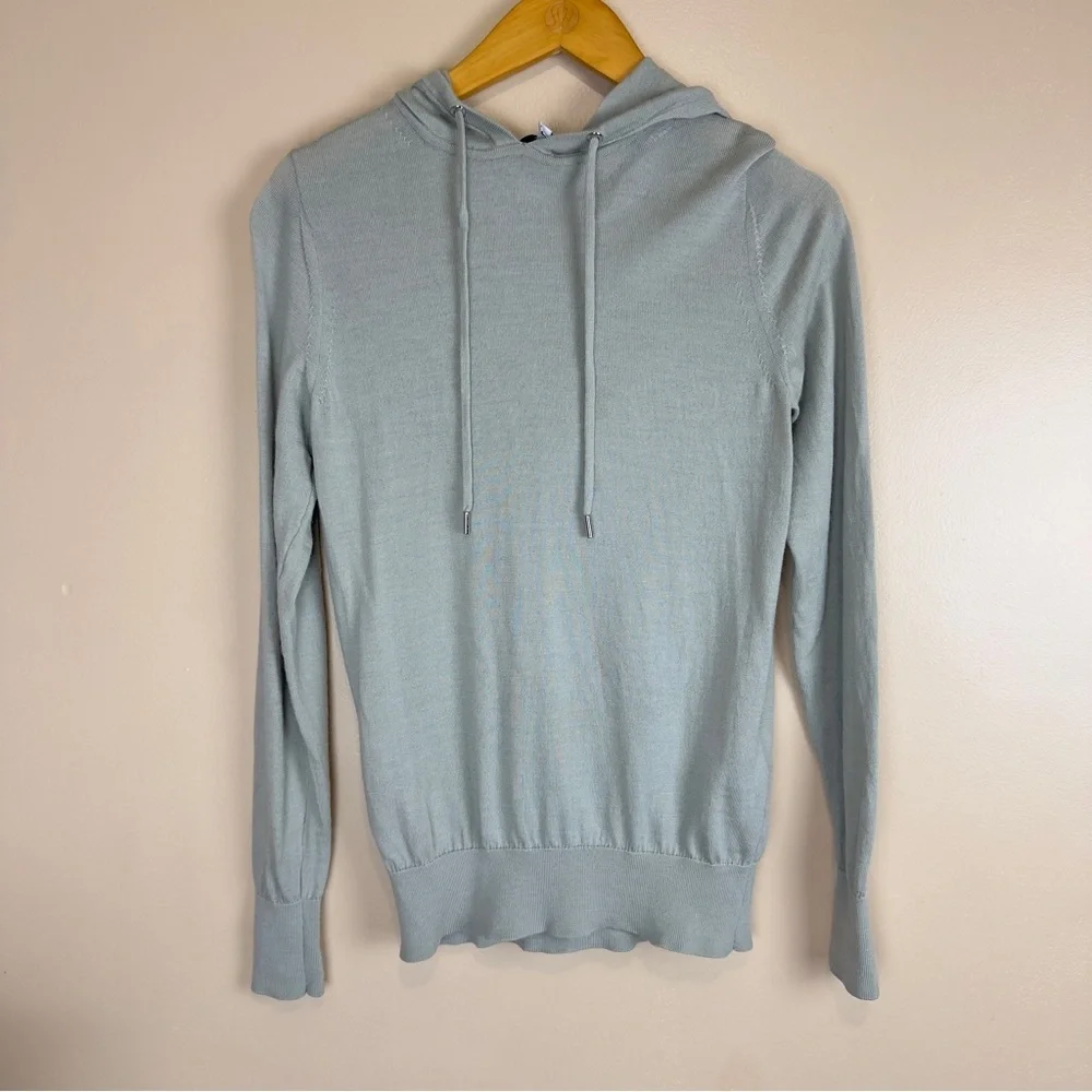 Reiss Women’s Hoodie Extra Fine Wool Green Size S Casual Comfortable - Picture 1 of 12